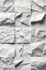 collage of different shapes of paper folding