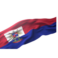 Haiti Flag PNG Cutout, Generative AI