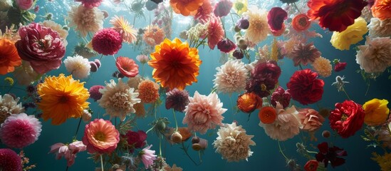 Fototapeta na wymiar Cannonball of Flowers: Salutes a Vibrant Day with Blooming Beauty