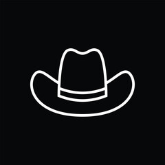 Cowboy hat on black
