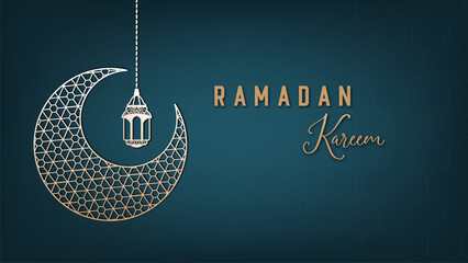 vector design for background wallpaper celebrating Ramadan, the month full of blessings