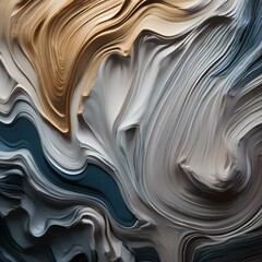 A celebration of texture with layers of paint creating a tactile and sensorial experience, inviting tactile exploration5 - obrazy, fototapety, plakaty
