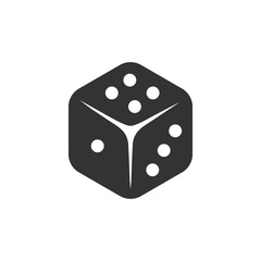 Dice icon design template isolated illustration