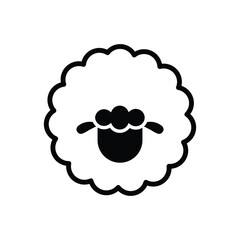 Sheep icon design template isolated illustration