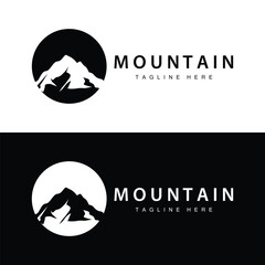 Mountain Logo Simple Design Adventure Model Silhouette Landscape Simple Modern Style Brand Product Business