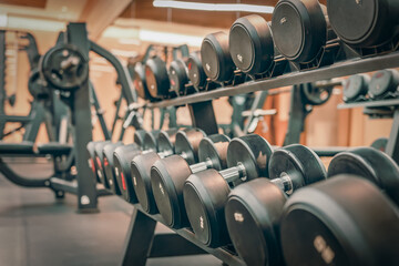 Indoor fitness equipment in hotel gyms