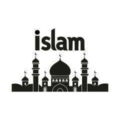 mosque islam graphic vector illustration template design