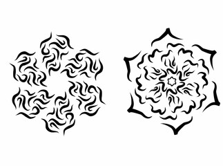 black and white tattoo