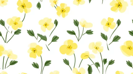 Deurstickers small Primrose,  pattern banner wallpaper © basketman23