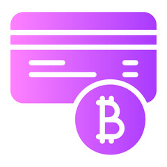 credit card gradient icon