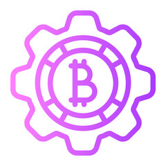 bitcoin gradient icon