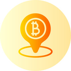 bitcoin gradient icon