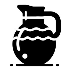 minimal water jug vector icon logo silhouette