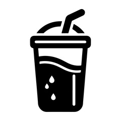 water plastic mug vector icon logo silhouette