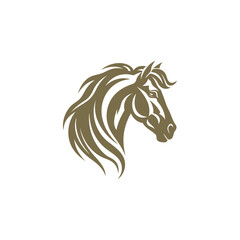 Horse logo design vector template