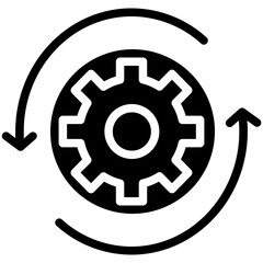 Business glyph icon