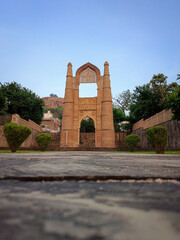 View of Badal Mahal Gate in Chanderi, Madhya Pradesh, India.