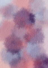 Abstract purple ,pink and blue wet brush on paper background illudtration for decoration on beauty, fashion and berry fruit concept. © beelaa