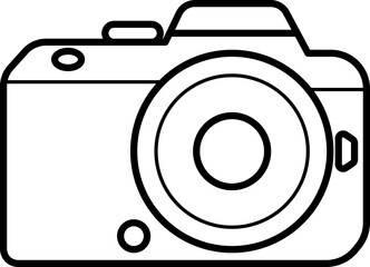 Camera Outline Illustration Vector