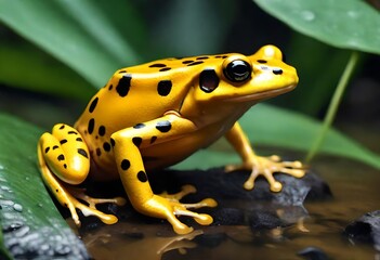 Fototapeta premium frog in the pond