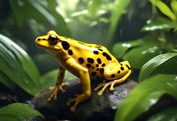 Fototapeta premium frog in the pond