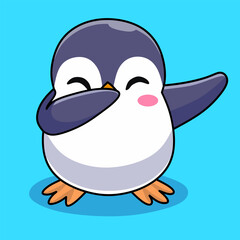 penguin with ice