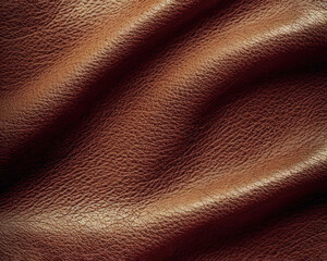 Natural brown leather texture, useful as a background