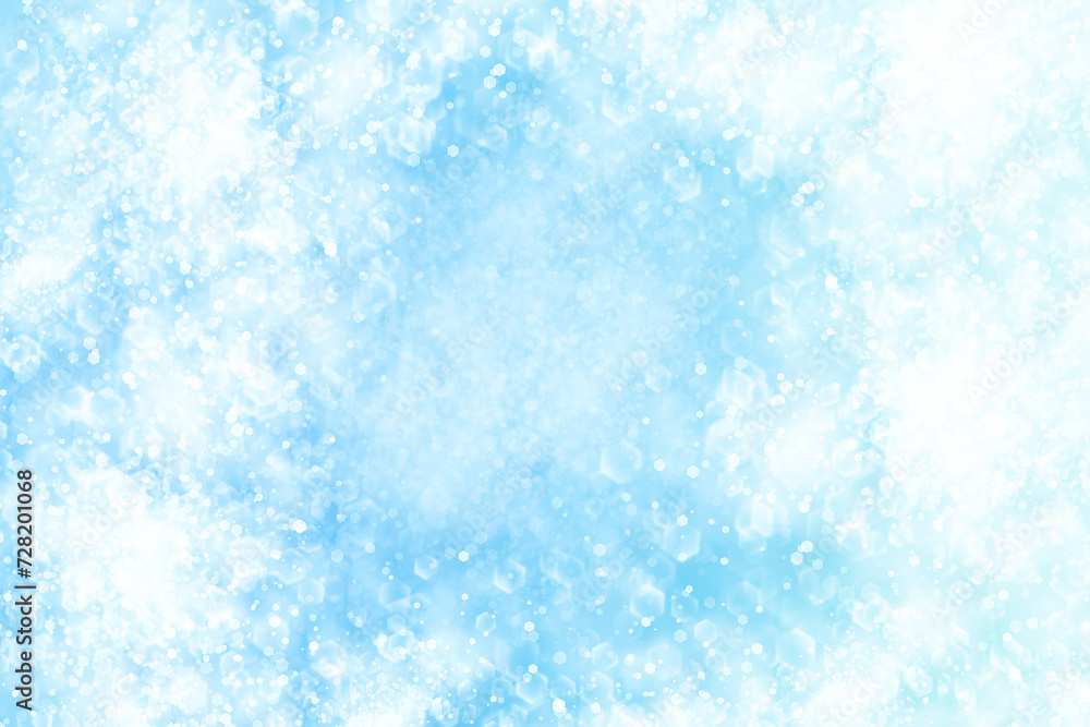 Wall mural abstract winter background with bokeh effect.