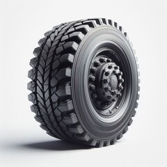 Fototapeta premium car wheel isolated on white