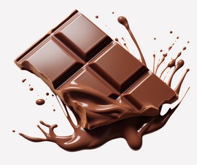 chocolate bar with dripping