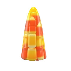 Cartoon Candy Corn  PNG Cutout, Generative AI