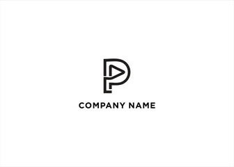 Letter P Initial Camera Video Logo Design Vector Icon Graphic Emblem Illustration