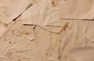 Old Paper Texture,sheets of vintage paper - 728207218