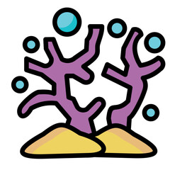 Coral Reef Protection Icon