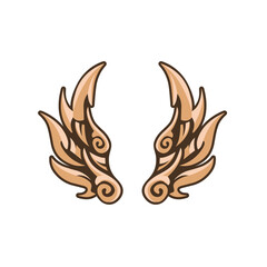 wings icon vector element design template