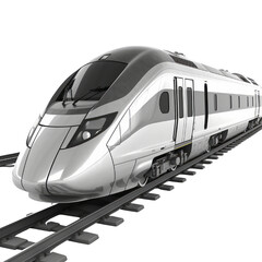 High Speed Train PNG Cutout, Generative AI