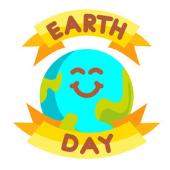 Fototapeta na wymiar Earth Day Icon