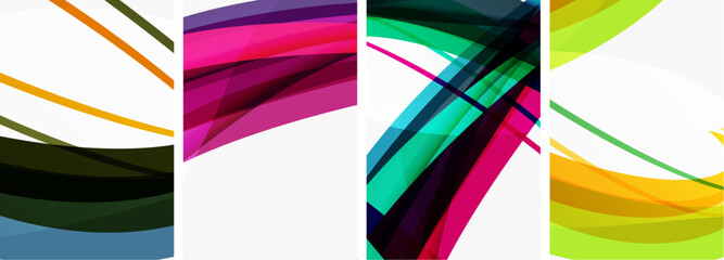 Abstract colorful wave posters for wallpaper, business card, cover, poster, banner, brochure, header, website