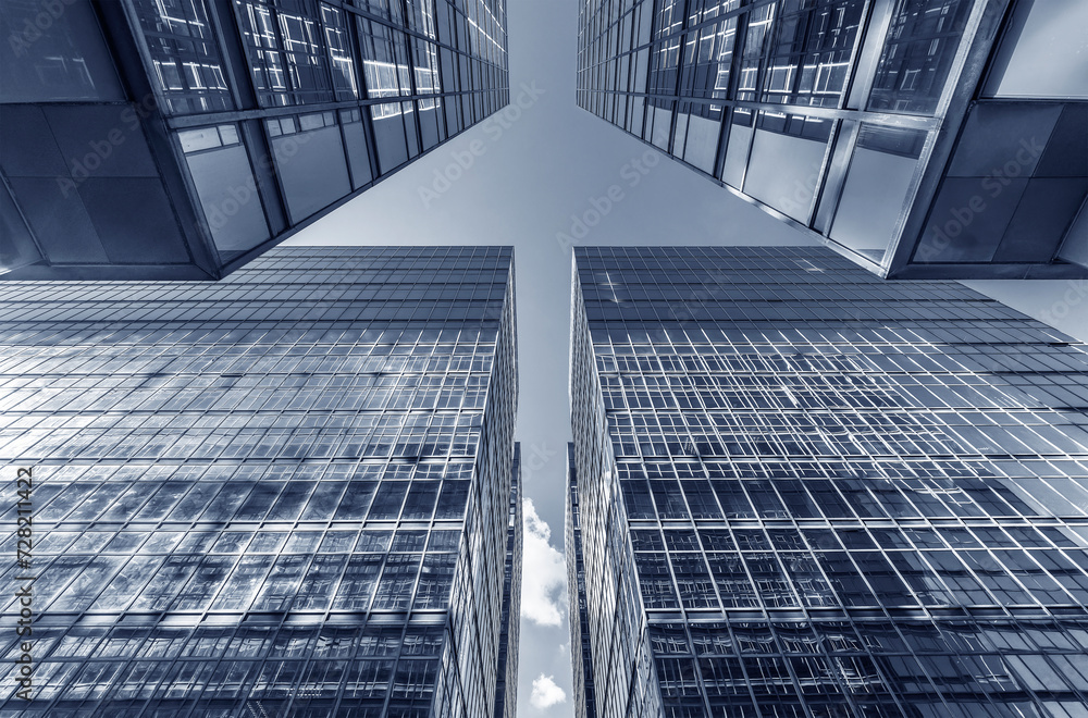 Poster exterior of modern architecture. building abstract background