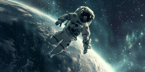 astronaut in space