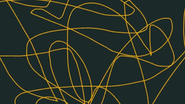 Animation of gold wire or thread for luxury projects