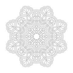 Intricate Mindfulness Mandala Coloring Book Page for kdp Book Interior