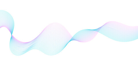 Abstract blue background with technology business wave lines. Abstract background with a wave curve lines. Frequency sound wave line and technology concept background. Science, banner, business