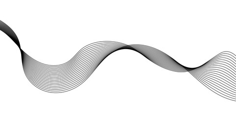 Abstract white and grey background with technology business wave lines. Abstract background with wave curve lines. Frequency sound wave line and technology concept background.