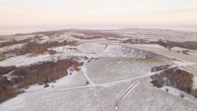Famous Moler (Mo-Clay) Quarry on Fur Island In Denmark Known Worldwide for Eocene Fossiles