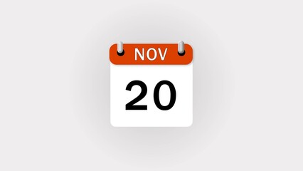 Abstract Month Calendar icon illustration on white background.