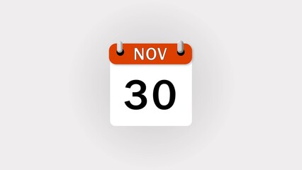 Abstract Month Calendar icon illustration on white background.