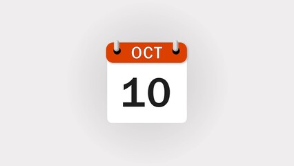 Abstract Month Calendar icon illustration on white background.