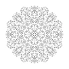  Ethnic Floral Mandala Coloring Book Page for kdp Book Interior