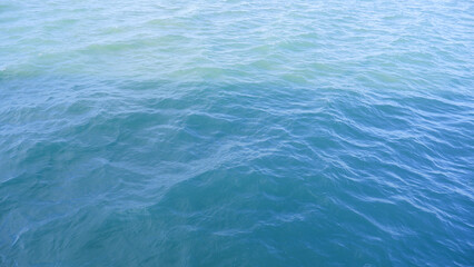 Natural View Of The Blue Sea Surface Of Tanjung Snake During The Day